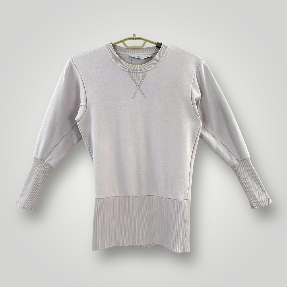 Adidas x Stella McCartney SAMPLE Sweatshirt Womens M/L (32) Pale Lavender Cotton
